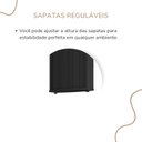 Ver mais imagens de Escrivaninha Mesa Escritório com Curvas Orgânicas, Pés Ripados e Tampo Tamburato Diretor 2 Metros