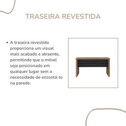 Mesa para Escritório 1350 Cm Tamburato Robusta e Elegante - 5