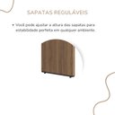 Ver mais imagens de Escrivaninha Mesa Escritório Tamburato Robusta e Elegante 135,6cm Marrom Artany