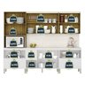 Cozinha Modulada Completa 7 peças 9 Portas 4 Gavetas Balcão com Tampo e Painel Art - 6