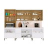 Cozinha Modulada Completa 7 peças 9 Portas 4 Gavetas Balcão com Tampo e Painel Art - 3