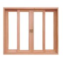 Ver imagem 1 de Janela de Madeira Vitro de Correr Panorâmico Reto Eucalipto - 1.00 (a) X 1.40 (l)