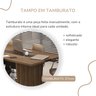 Mesa de Reunião Modular para Escritório em Tamburato 50mm com Caixa de Tomada e Tampo em Tamburato - 12