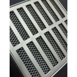 Ralo Grelha Pluvial 20x20 Aluminio com Tela Anti Escorpião e Suporte - 5