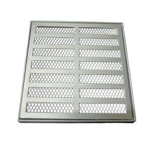 Ralo Grelha Pluvial 20x20 Aluminio com Tela Anti Escorpião e Suporte