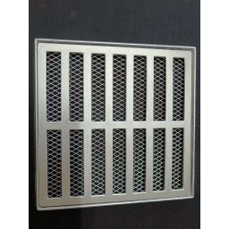 Ralo Grelha Pluvial 20x20 Aluminio com Tela Anti Escorpião e Suporte - 6