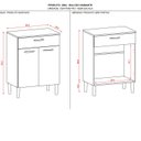 Ver imagem 4 de Balcão 600 2 Portas 1 Gaveta Diamante