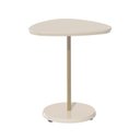 Ver imagem 3 de Mesa de Apoio Lateral Orgânica Moderna para Sala de Estar 100% MDF Bel Alta Artely Bege Off White