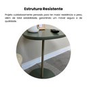 Ver imagem 5 de Mesa Lateral de Apoio 100% MDF Bel Alta Artely Verde