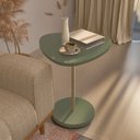 Ver imagem 1 de Mesa de Apoio Lateral Orgânica Moderna para Sala de Estar 100% MDF Bel Alta Artely Verde Menta