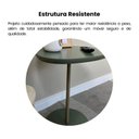 Ver imagem 6 de Mesa de Apoio Lateral Orgânica Moderna para Sala de Estar 100% MDF Bel Alta Artely Verde Menta