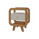 Ver imagem 3 de Mesa Lateral de Apoio Theo com USB Marrom 100% MDF