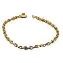 Ver imagem 1 de Pulseira de Moeda Antiga Cadeado Quina 4 Milimetros