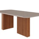 Ver imagem 3 de Conjunto Sala de Jantar 8 Lugares Retangular Tampo de Vidro/MDF Ester Cadeiras Clarice Marrom/Cinamo