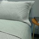 Ver imagem 4 de Kit Cobre Leito King Linenn com Porta Travesseiro 3 Peças 260x280cm Appel