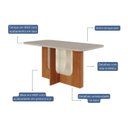 Ver imagem 5 de Sala de Jantar Louise 1,60cm com 6 Cadeiras Fernanda