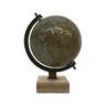 Globo Terrestre Decorativo em Metal e Madeira Dourado 30cm Sry0004 Btc - 1