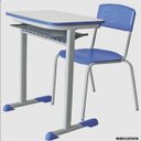 Ver imagem 3 de Tampo em Mdf para Carteira Escolar - Azul Un