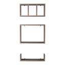 Ver imagem 6 de Kit 3 Peças Nicho Prateleira para Banheiro Nogal 40 X 12cm