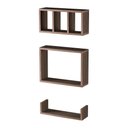 Ver imagem 7 de Kit 3 Peças Nicho Prateleira para Banheiro Nogal 40 X 12cm