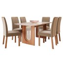 Ver imagem 2 de Sala de Jantar Valentina 1,80cm com 6 Cadeiras Clarice