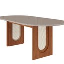 Ver imagem 3 de Sala de Jantar Valentina 2,10 Oval com 8 Cadeiras Juliana
