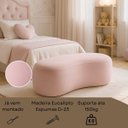 Ver imagem 4 de Puff Feijão Orgânico Moderno 100cm Escultural Suede Curvo