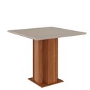 Ver imagem 3 de Sala de Jantar Sophia 95 x 95cm com 4 Cadeiras Fernanda Marrom/Cinamomo/Offwhite/Nude