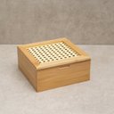 Ver imagem 1 de CAIXA DECORATIVA PALHA INDIANA E BAMBU 4 NICHOS - OIKOS