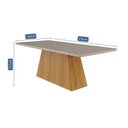 Ver imagem 7 de Sala de Jantar Helena 210 cm com 8 Cadeiras Juliana Marrom/Cinamomo/Offwhite/Bege