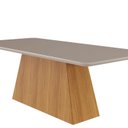 Ver imagem 3 de Sala de Jantar Helena 210 cm com 8 Cadeiras Juliana Marrom/Cinamomo/Offwhite/Bege
