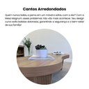Ver imagem 4 de Mesa de Centro Design Orgânico Tampo em Tamburato Magnum Marrom 100% MDF