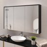Armário Espelheira Banheiro Trindade 3 Portas com Amortecedor - 1