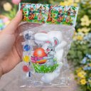 Ver imagem 3 de Coelhos Ovos Páscoa para Colorir com Tintas Pincel Kit 30pçs