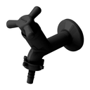 Ver imagem 1 de Torneira para Tanque com Bico Parede Tam.10cm Linha Vienna 1/2'' e 3/4'' Abs Cor Preto Durín