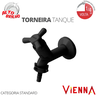Torneira para Tanque com Bico Parede Tam.10cm Linha Vienna 1/2'' e 3/4'' Abs Cor Preto Durín - 2