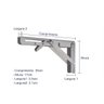 Kit 2 Suportes Inox Mão Francesa Dobrável Retrátil 35cm - 2