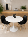 Ver imagem 1 de Mesa de Jantar Tulipa Saarinen Redonda 100cm Laca Branca