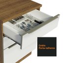 Ver mais imagens de Armário de Cozinha Completa 240cm Rustic Branco Veludo Lux Madesa 02