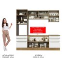 Ver imagem 6 de Armário de Cozinha Completa 240cm Rustic Branco Veludo Lux Madesa 02