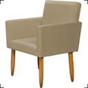 Ver imagem 4 de Kit Namoradeira Decorativa Para Sala Nina + Poltrona Para Recepção Manicure Suede
