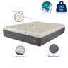 Colchão Queen Size 158x198x30 Brilhante Prorelax Molas Ensacadas Pillow Top Turn Free - Cinza/branco - 4