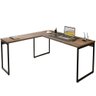 Mesa De Canto Para Escritorio 133160 Castanho Mobel Castanho - 1