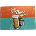 Ver imagem 1 de Tabua retangular Beer Zone em vidro L30xP20cm