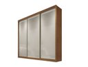 Ver imagem 3 de Guarda Roupa Casal 3 Portas 8 Gavetas - Sollo-cumaru Off White - Móveis Novo Horizonte