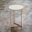 Ver imagem 3 de Mesinha de Canto Redonda Moderna Luxo Jade Pronto Envio