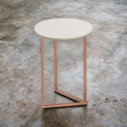 Mesinha de Canto Redonda Moderna Luxo Jade Pronto Envio - 3