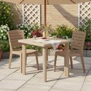 Ver imagem 4 de Mesa Plástica Quadrada Desmontável Areia Tramontina Sancho Jardim Quiosque Área Gourmet