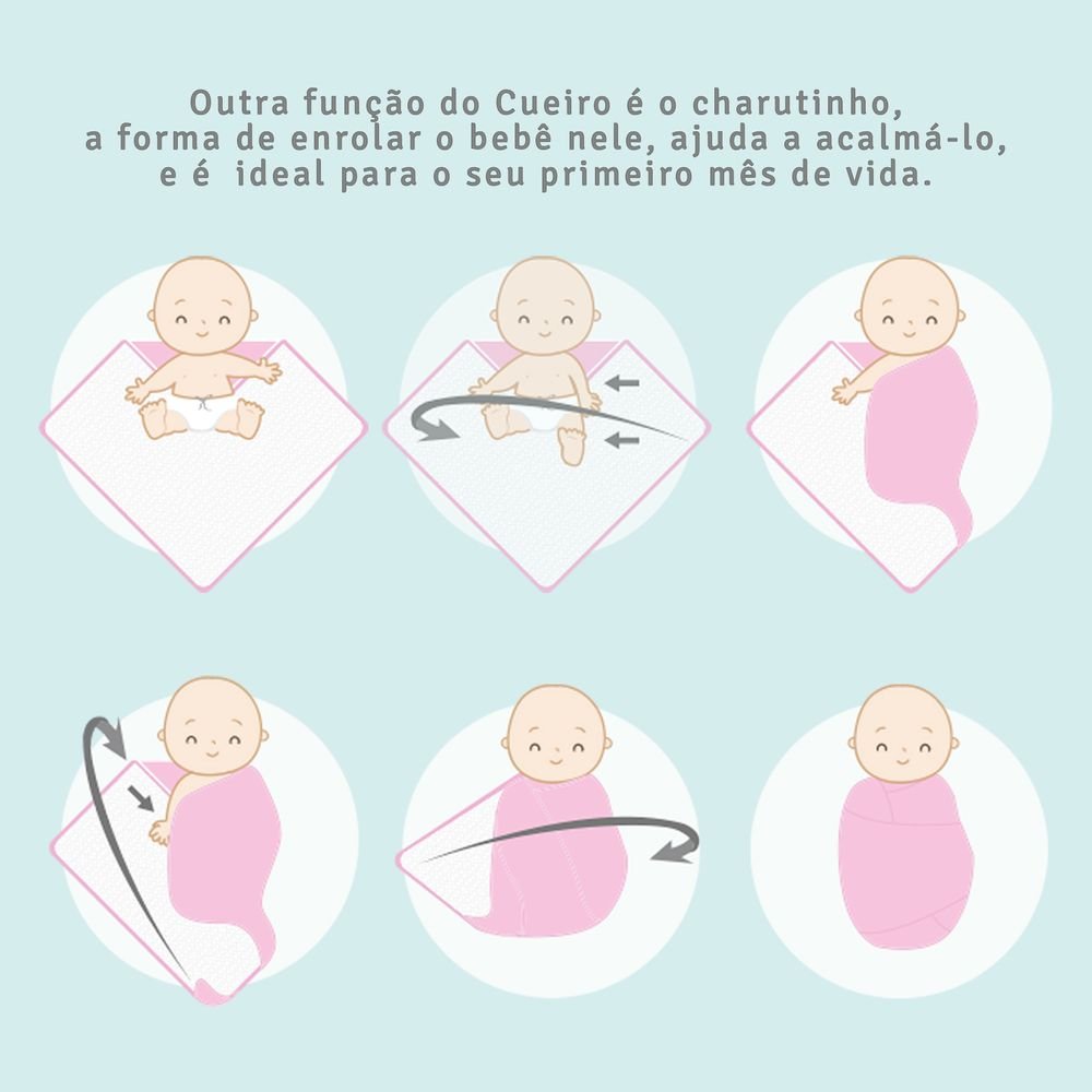 CUEIRO SOFT PREMIUM PAPI SWADDLE: azul - 4