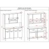 Armário de Cozinha 8 Portas com Nicho Vogue Branco/preto Kits Paraná - 3